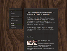 Tablet Screenshot of crazy-cowboy-dancers.de